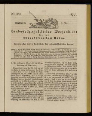No 19. 1836. 6. Mai
