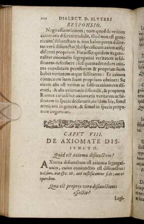Caput VIII. De Axiomate Disiuncto.