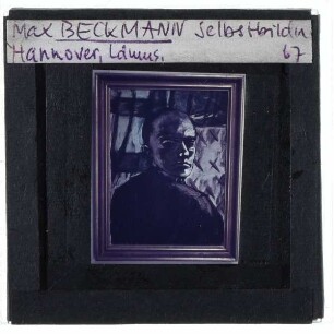 Beckmann, Selbstbildnis mit grünem Vorhang (1940)