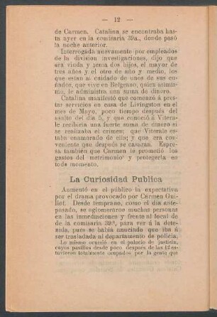 La curiosidad pública