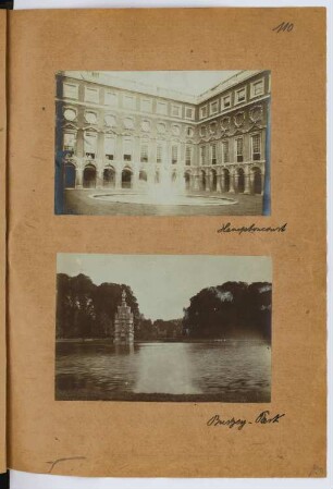 Hampton Court Palace, London Bushey Park, London: Ansichten (aus: Skizzen- und Fotoalbum 26)