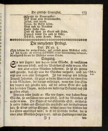 173-191, Die vierzehente Predigt
