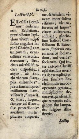 XVI. Iunii. In Festo S. Bennonis Episcopi Confessoris Et Patroni Principalis, huius civitatis Monacensis. Duplex primae classis