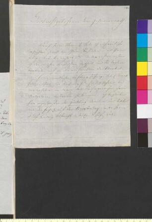 Brief von Rapp, Gottlob Heinrich an Goethe, Johann Wolfgang von