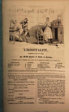 L' hospitalité : vaudeville en un acte