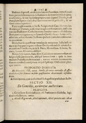 119-122, Sectio XII