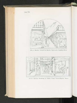 Tafel VIII Abb. 7a. Masolino. Gastmahl des Herodes. Baptisterium. Castiglione Olona