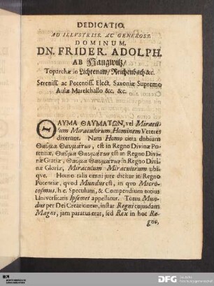 Disputatio Theologiae. Partis Secundae Theologiae, De Antropologia Sacra, Ejusque Natura, Et Definitione.
