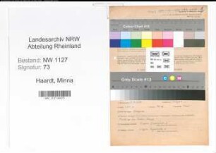 Entnazifizierung Minna Haardt , geb. 21.03.1918 (Verwaltungsangestellte)