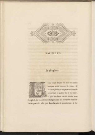 Chapitre XVI. - Le Magistrat.