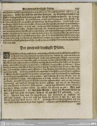Der zwey und dreyßigste Psalm