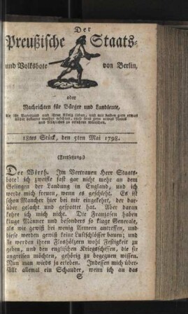 18tes Stück, den 5ten Mai 1798