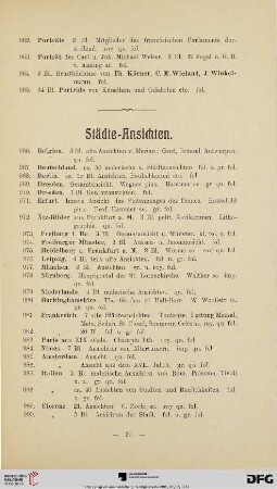 Städte-Ansichten (Nr. 966 - 1021)
