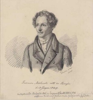 Bildnis Morlacchi, Francesco (1784-1841), Komponist und Kapellmeister in Dresden