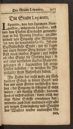 Die Stadt Lepanto