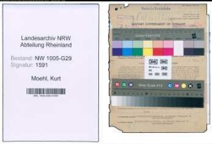 Entnazifizierung Kurt Moehl , geb. 23.04.1910 (Bahnrat)