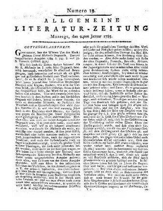 Michaelis, J. D.: Dogmatik. 2. Aufl. Göttingen: Vandenhoek 1784