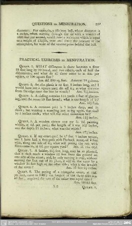 Practical Exercises In Mensuration