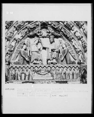 Pórtico de la Majestad: Marientod und Marienkrönung