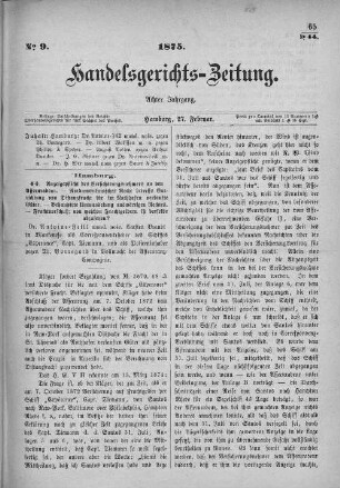 No. 9. 27. Februar 1875