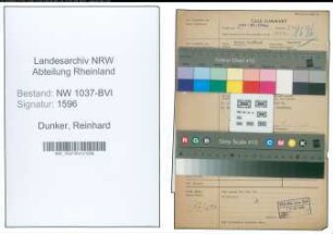 Entnazifizierung Reinhard Dunker , geb. 06.05.1892 (Ingenieur)