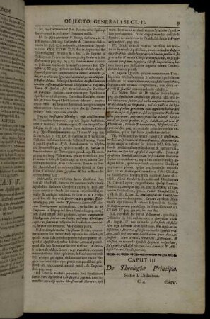 Caput III. De Theologiæ Principio.