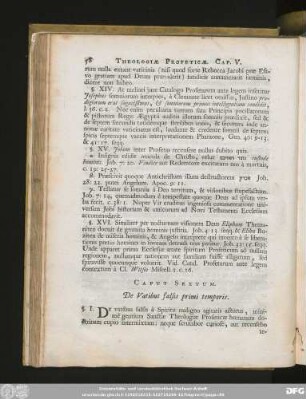 Caput Sextum. De Vatibus falsis primi temporis.