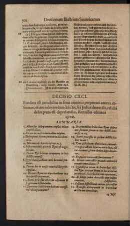 Decisio CXCI.