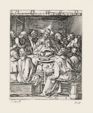Abendmahl, Blatt 9 der Folge "Passion Christi"