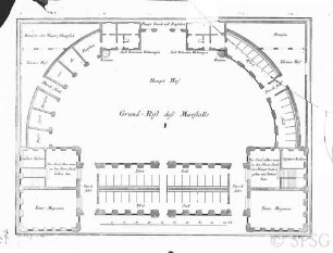 Berlin, Grundriss des Marstalls, nach A. Schlüter.