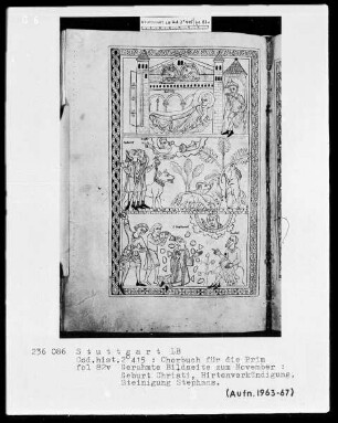 Chorbuch für die Prim — Heiligenszenen zum Dezember, Folio 82verso