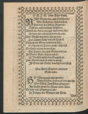 Das Ander Capittel/ von dem Saltz Lunae.