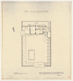 Hausgarten: Grundriss 1:100