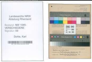 Entnazifizierung Karl Dohle , geb. 07.01.1913 (Dachdecker)