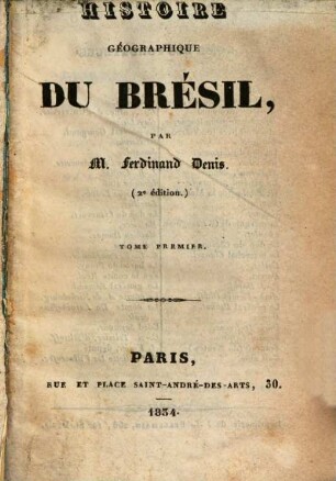 Histoire géographique du Brésil, 1