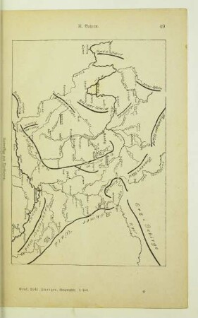 Kartenskizze von Nordbayern