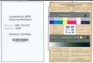 Entnazifizierung Cornelius Zeimens , geb. 15.09.1908 (Maurerpolier)