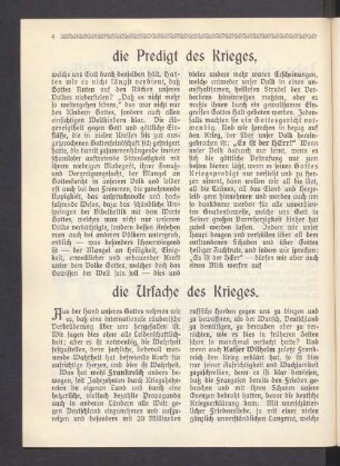 Die Ursache des Krieges