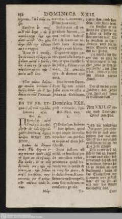 Dominica XXII. post Trinitatis : Epistol. Phil. cap. 1