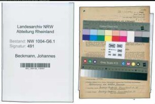 Entnazifizierung Johannes Beckmann , geb. 03.01.1903 (Vorarbeiter)