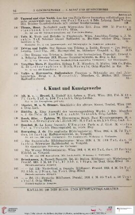 4. Kunst und Kunstgewerbe (Nr. 136 - 219)
