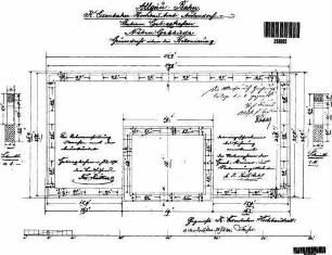 Gebrazhofen: Nebengebäude Grundriß (über Betonierung)