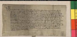 Revers de Wilhelm Rovele und seines Sohnes Johann für den Zehnten zu Lemke (Lemmeke), den ihnen Rixe und Hillen Klencke, Töchter des + Diderike Klencke, verpfändet haben