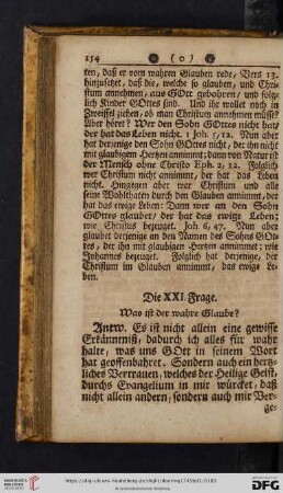 Die XXI. Frage