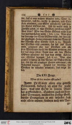 Die XXI. Frage
