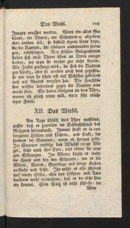 109-110, XII. Das Wiesel