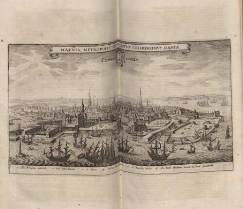 Hafnia Metropolis et Portus Celeberrimus Daniae. Coppenhagen.