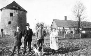 Bischofswerda-Belmsdorf. Holländermühle, Ansichtskarte, um 1928, Repro (Besitz der Familie Klemmer