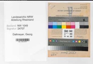 Entnazifizierung Georg Dallmeyer , geb. 31.03.1907 (Fachingenieur)