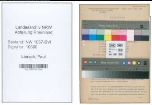 Entnazifizierung Paul Liersch , geb. 17.12.1902 ()